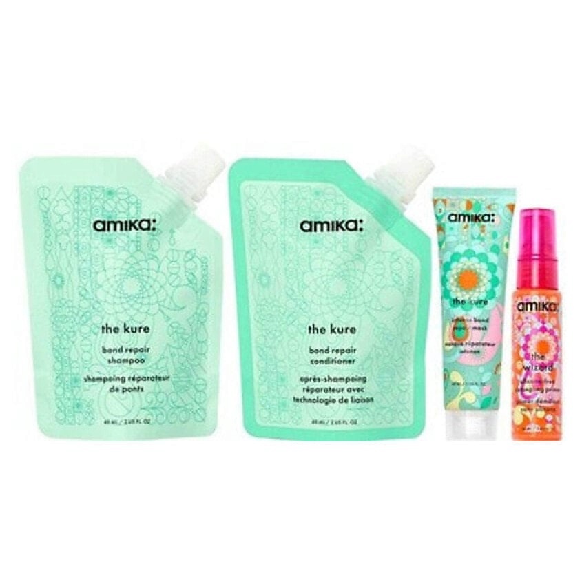 Изображение товара AMIKA Набор для ухода за волосами The Kure Шампунь+Кондиционер+Маска+Праймер, 1 шт.
