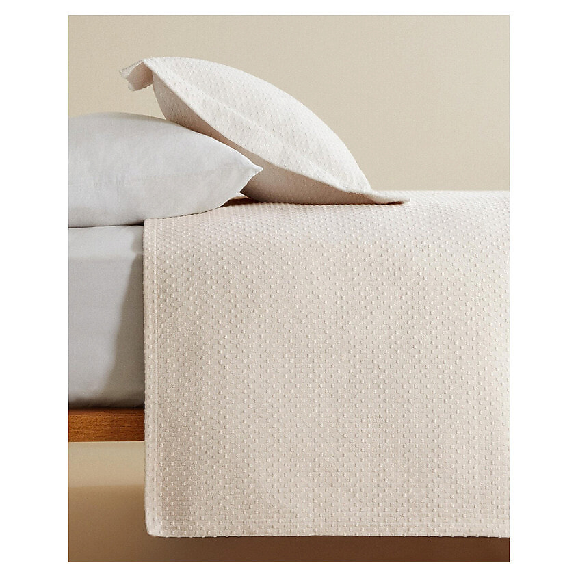 Изображение товара ZARA HOME Покрывало с рисунком в горошек 230 x 250 см, 270 x 280 см