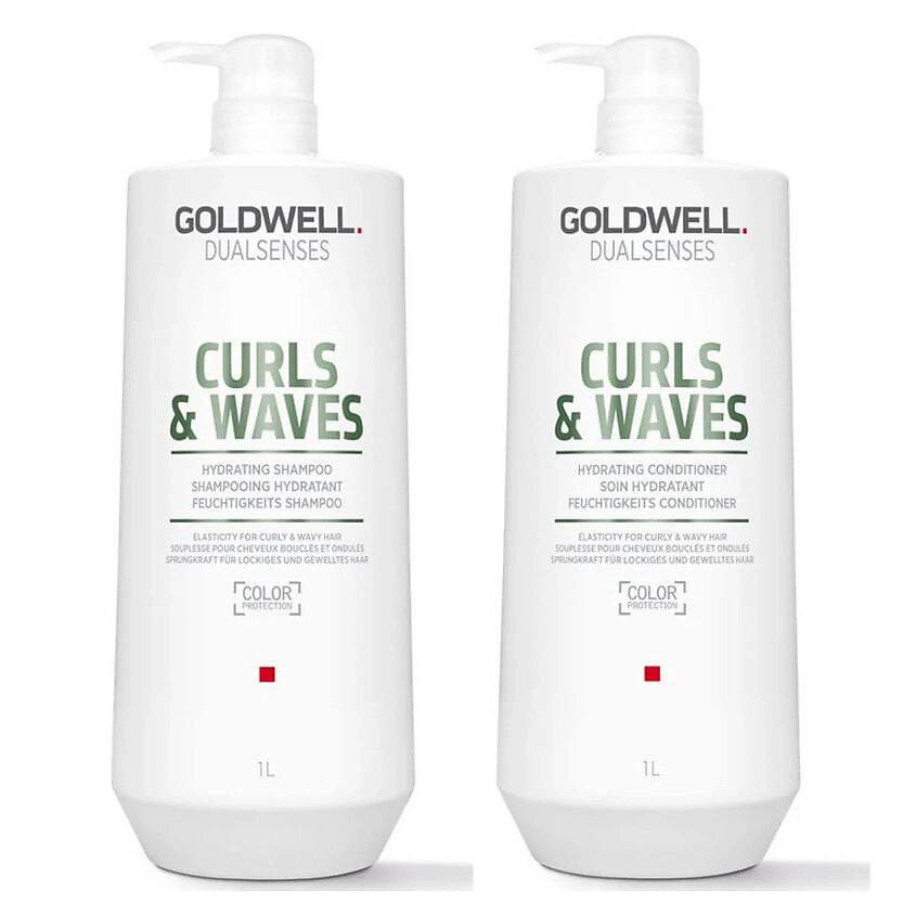 Изображение товара GOLDWELL Набор Dualsenses Curls & Waves Bundle XL, 2 x 1000 мл