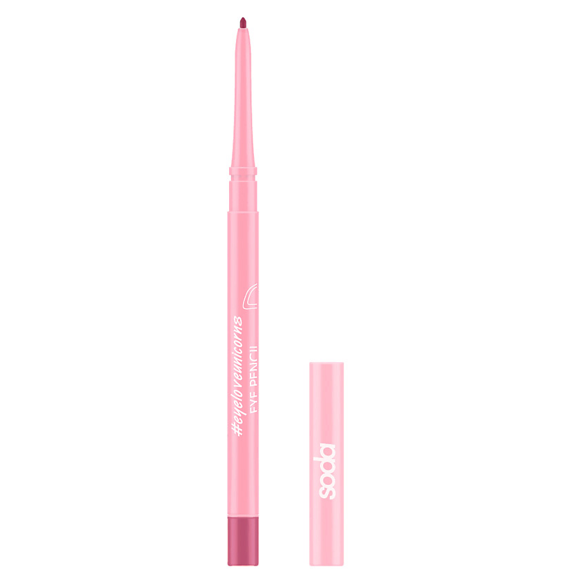 Изображение товара SODA EYE PENCIL #eyeloveunicorns КАРАНДАШ ДЛЯ ГЛАЗ, 004 PINK LOVE, 0,25 г