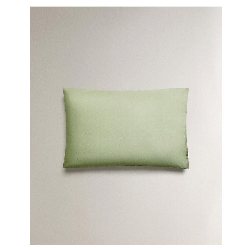 Изображение товара ZARA HOME Наволочка Percale 200 нитей 50 x 75 см, цвет: зеленый , размер: 50 x 75 см