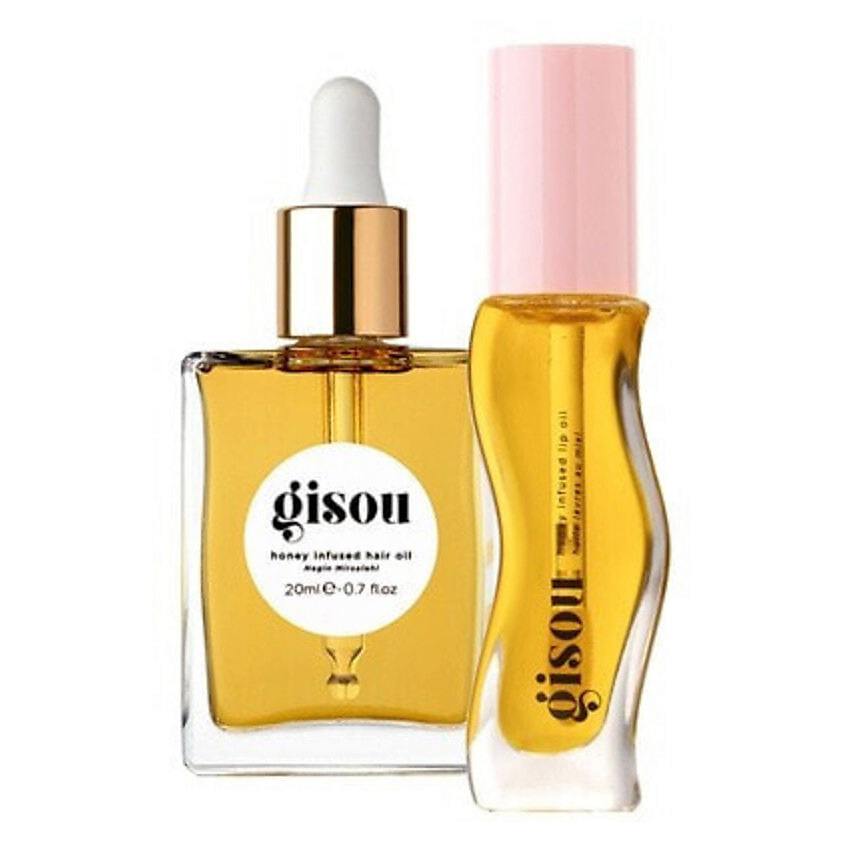 Изображение товара GISOU Подарочный набор Honey Gloss Duo Масло для губ+Мвсло для волос, 1 шт.