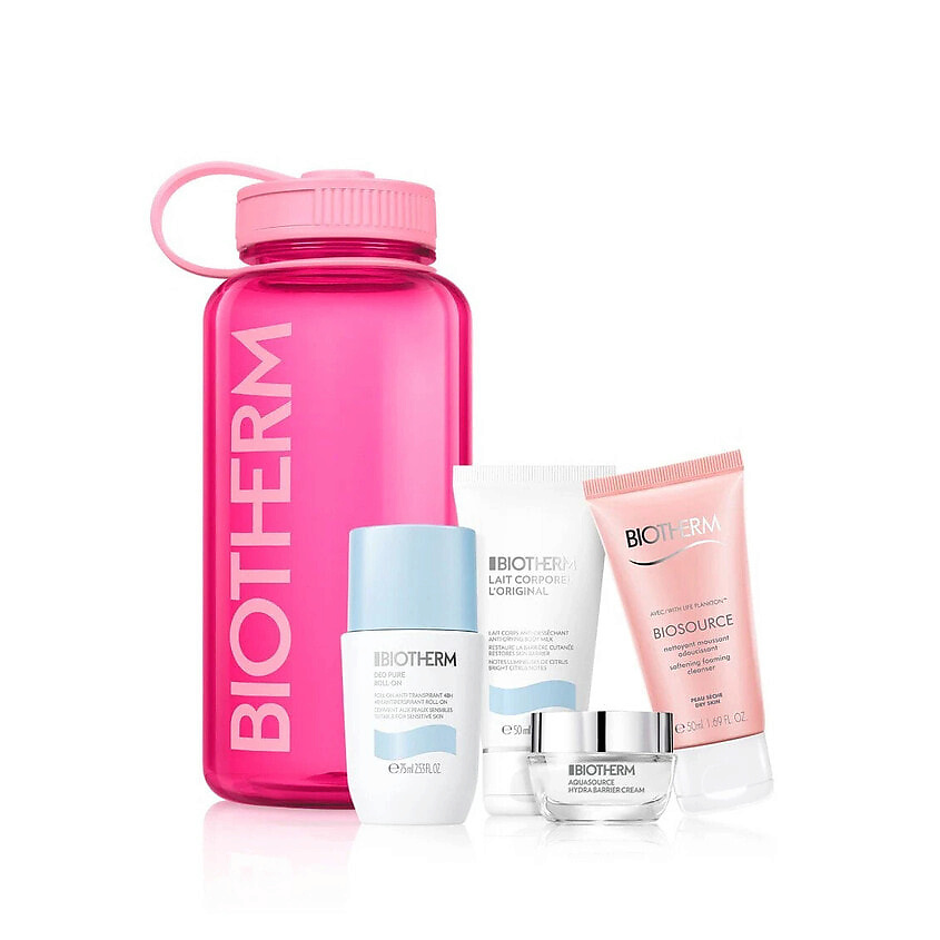 Изображение товара BIOTHERM Набор Drop-Set Pink, 75 мл + 50 мл + 15 мл + 50 мл + 1 шт.