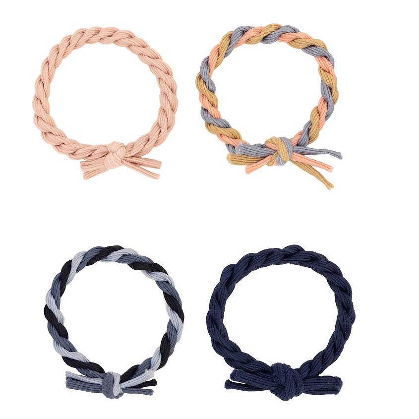 Изображение товара KOSMOSHTUCHKI Резинка для волос "Плетенка", набор 4 шт