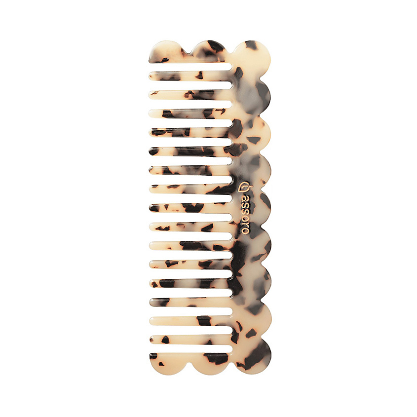 Изображение товара Гребень ASSORO Саванна из биоразлагаемого ацетата для всех типов волос