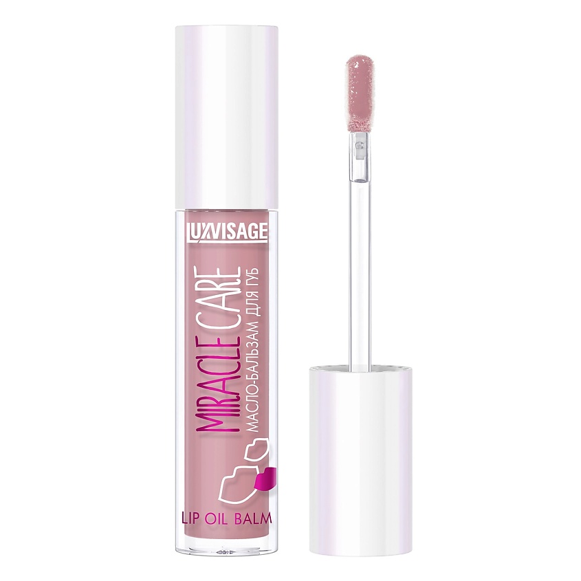 Изображение товара LUXVISAGE Масло-бальзам для губ MIRACLE CARE, тон 101 Powder rose