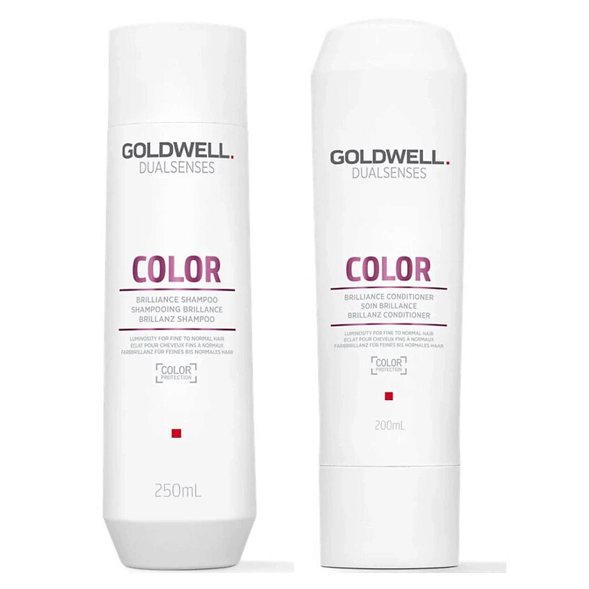 Изображение товара Goldwell Dualsenses Color Brilliance набор для ухода за окрашенными волосами 250 мл шампунь и 200 м