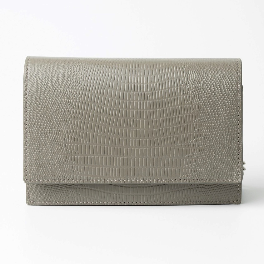 Изображение товара Кожаная сумка кросс-боди на плечо с цепочкой женская черная