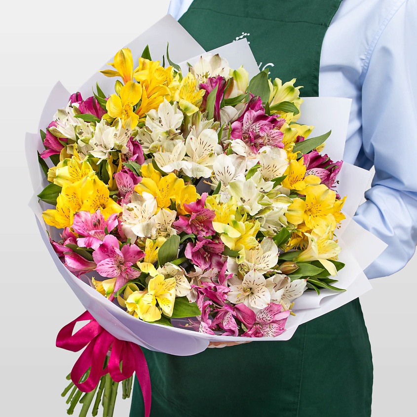 Изображение товара Букет альстромерий Тропический Коктейль 25 цветов свежие живые цветы