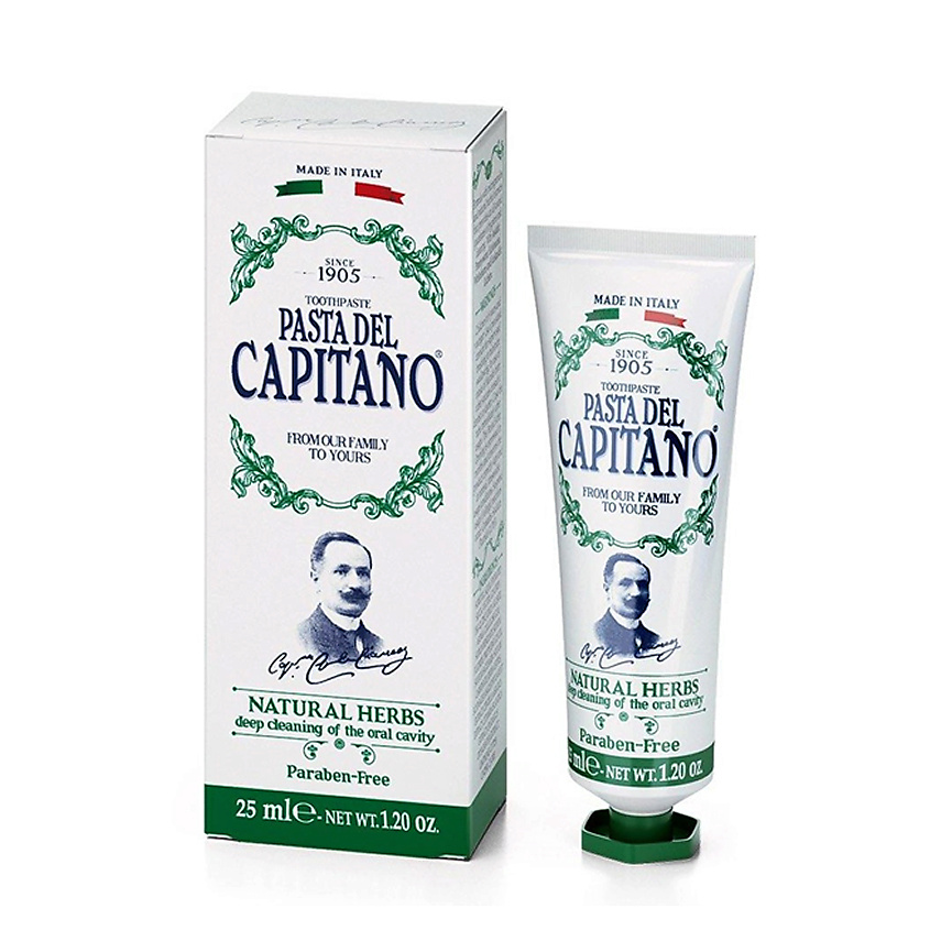 Изображение товара PASTA DEL CAPITANO Зубная паста с натуральными травами 25 мл