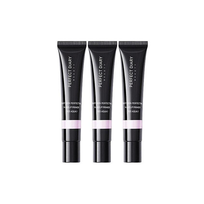 Изображение товара PERFECT DIARY Набор праймеров для лица Silky Skin Perfecting Makeup Primer, Тон 102 Lavender, 30 г x 3 шт