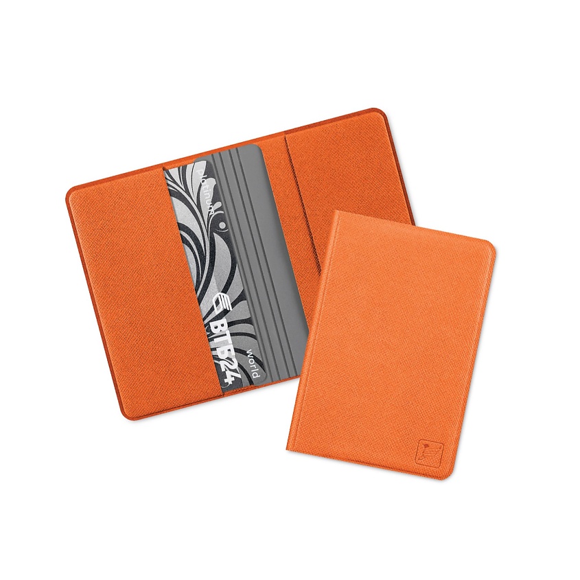 Изображение товара FLEXPOCKET Чехол из экокожи на 4 пластиковые карты с их защитой от списания, цвет: Комбинированный