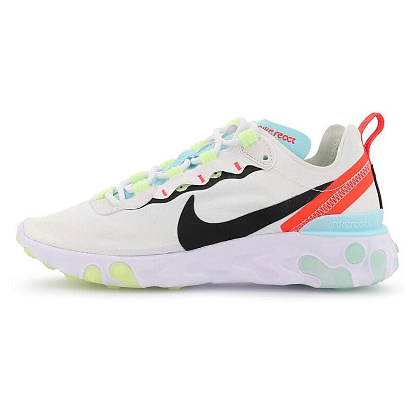 Изображение товара Nike React Element 55 Womens Кроссовки Бело-Черно-Голубые 36.5
