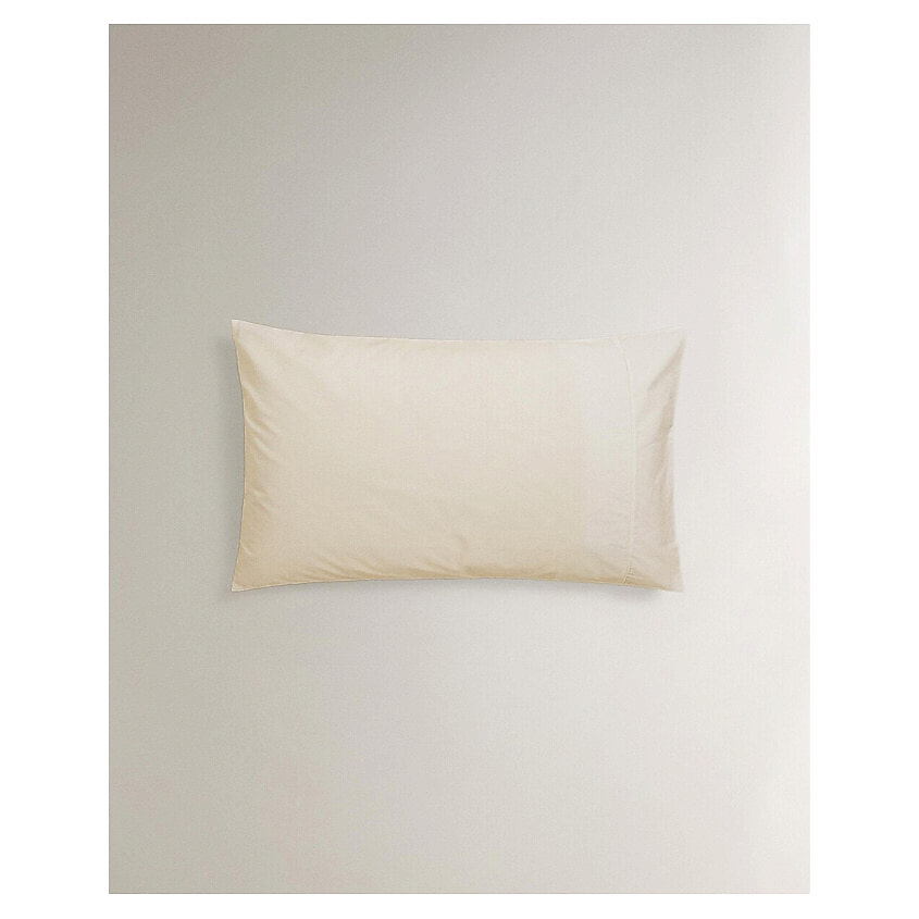 Изображение товара Наволочка ZARA HOME из хлопкового перкаля 300 нитей 50x75 см, слоновая кость