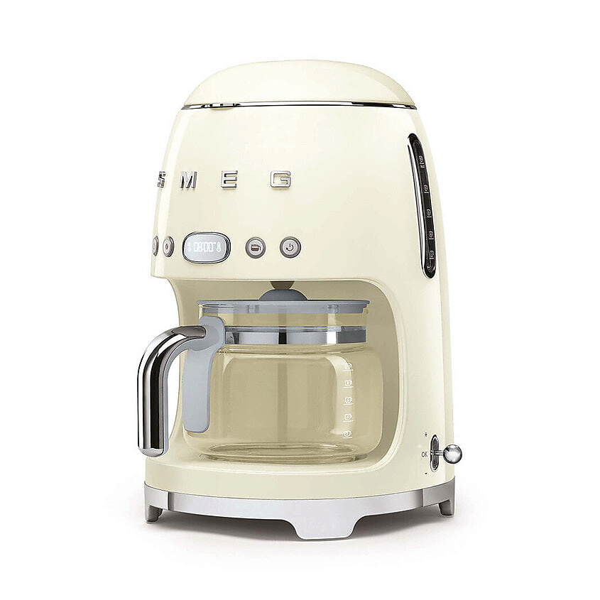 Изображение товара Кофеварка Smeg DCF02CREU капельная 1.4 л автоматическое отключение дизайн ретро кремовая