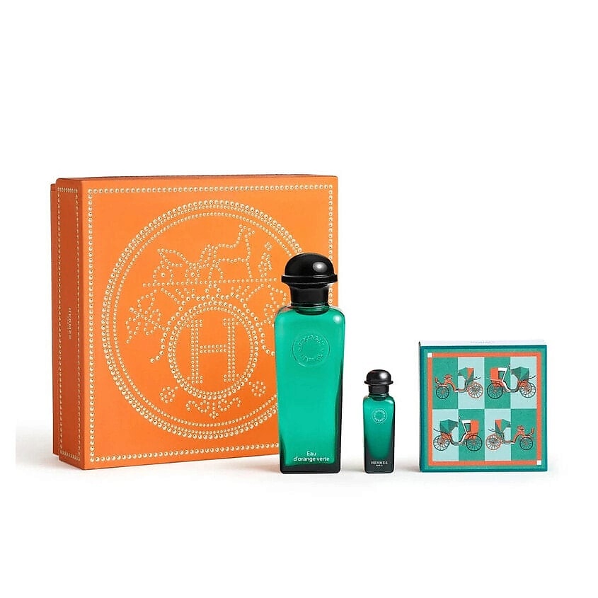 Изображение товара Парфюмерный набор Hermes d`Orange Eau DOrange Verte 100 мл миниатюра и мыло 50 г