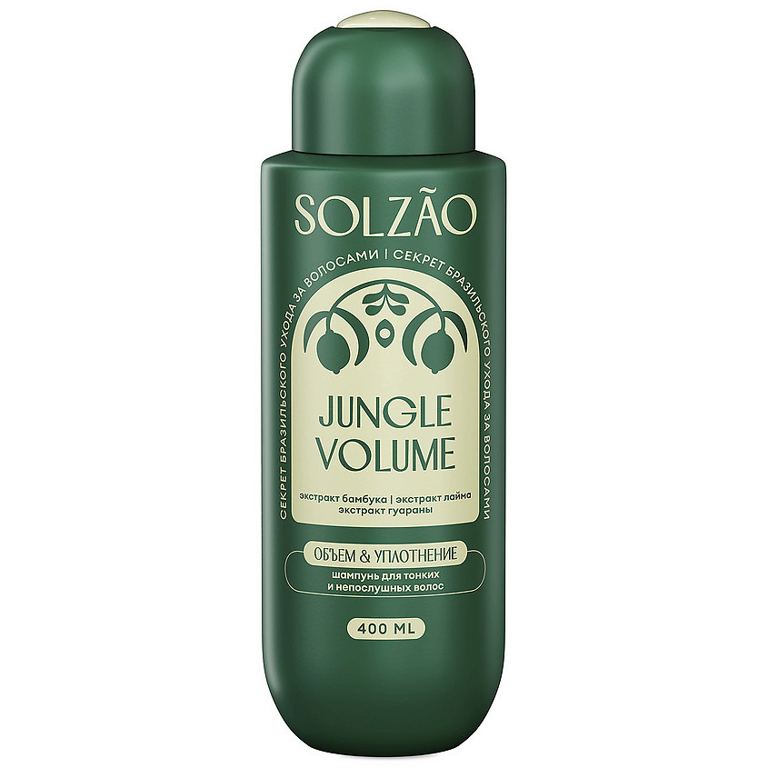 Изображение товара SOLZAO Шампунь для волос "Объем и уплотнение" Jungle Volume, 400 мл