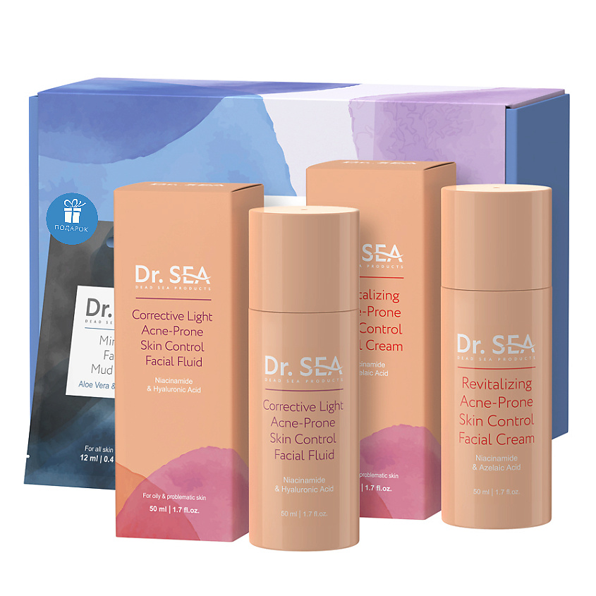 Изображение товара Подарочный набор DR. SEA ANTI ACNE SYSTEM для борьбы с акне и проблемной кожей