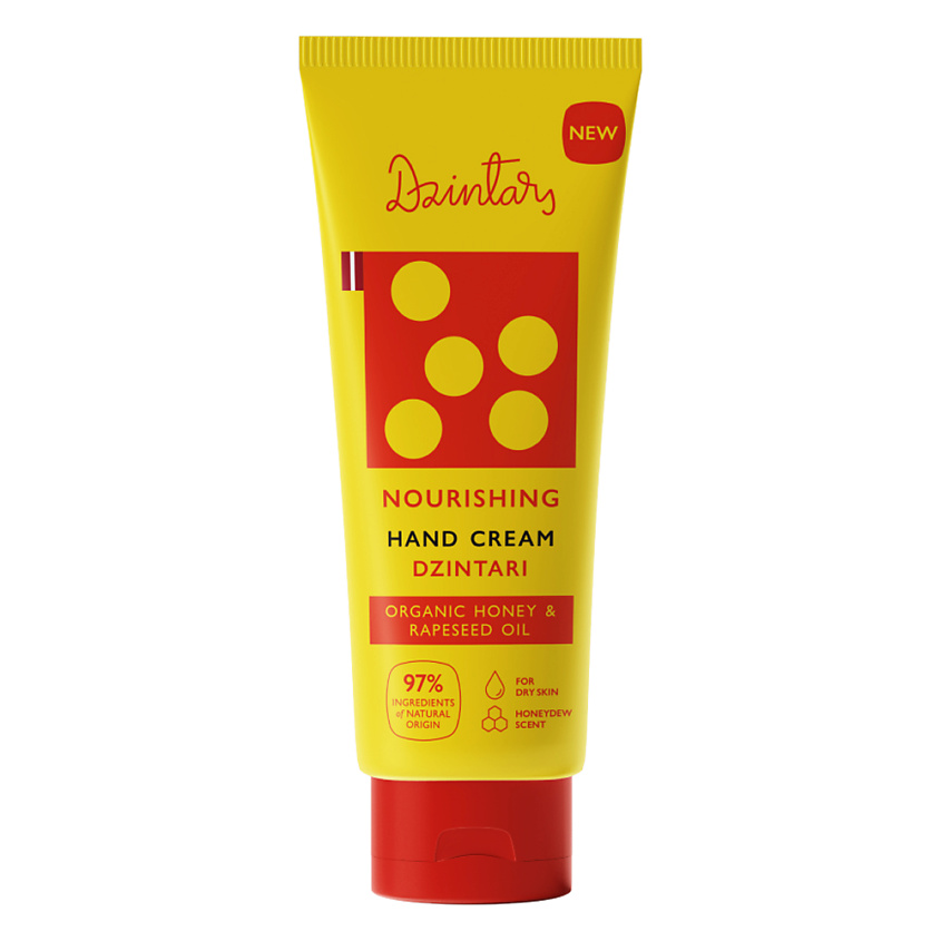 Изображение товара DZINTARS Питательный крем для рук с мёдом и витаминами 75 мл