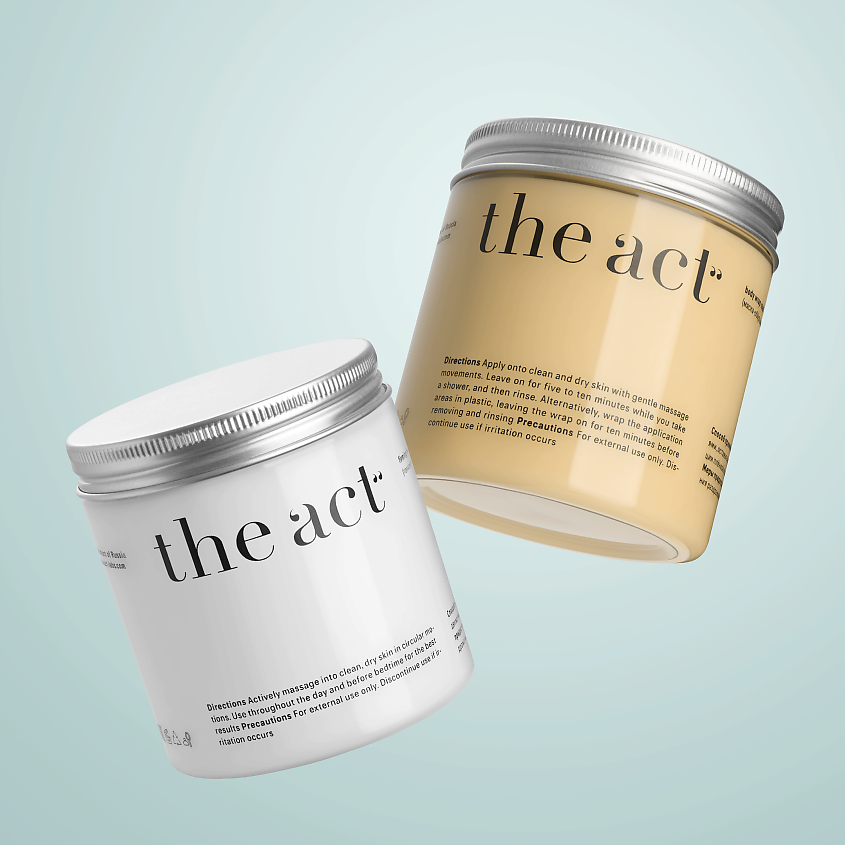 Изображение товара THE ACT Набор антицеллюлитный крем-гель и маска обертывание, 2 шт.