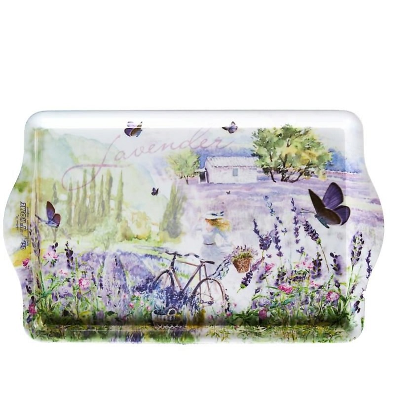 Изображение товара Поднос сервировочный Gift'n'Home Лавандовый велосипед авторский принт 1 шт