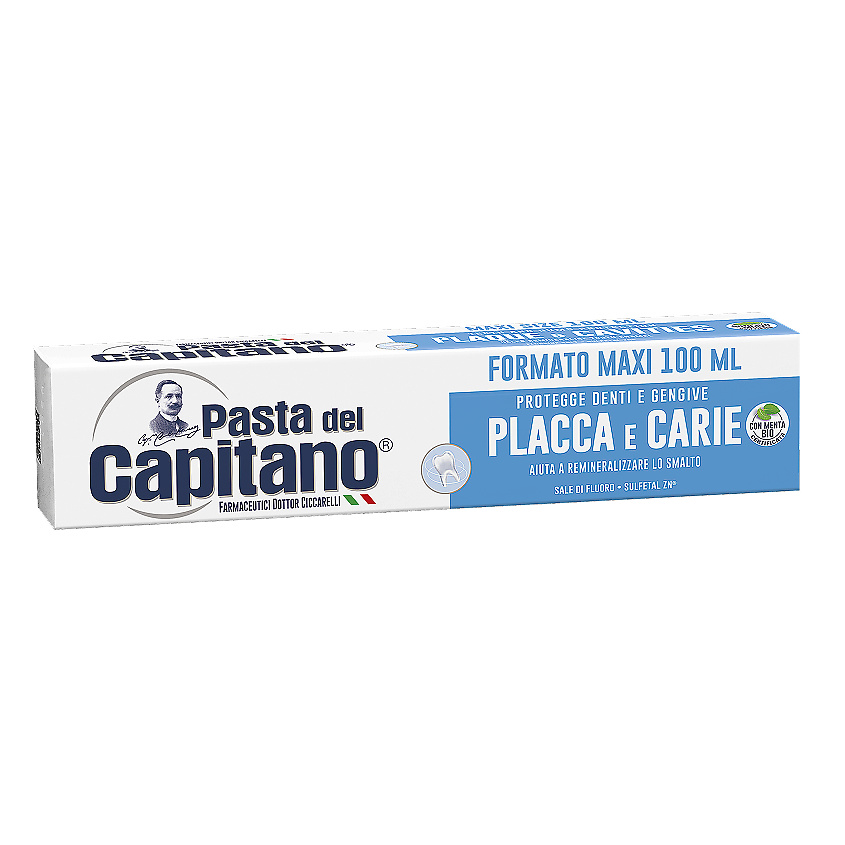 Изображение товара PASTA DEL CAPITANO Зубная паста от налета и кариеса Plaque and Cavities, 100 мл