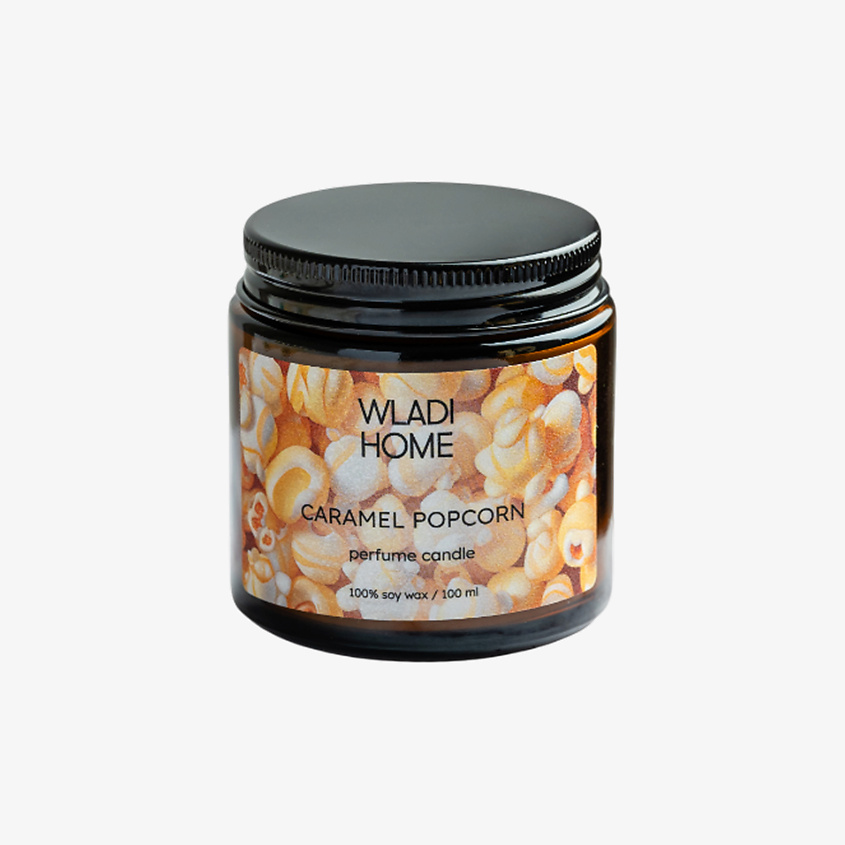 Изображение товара WLADI HOME Свеча ароматическая Попкорн, 1 шт.