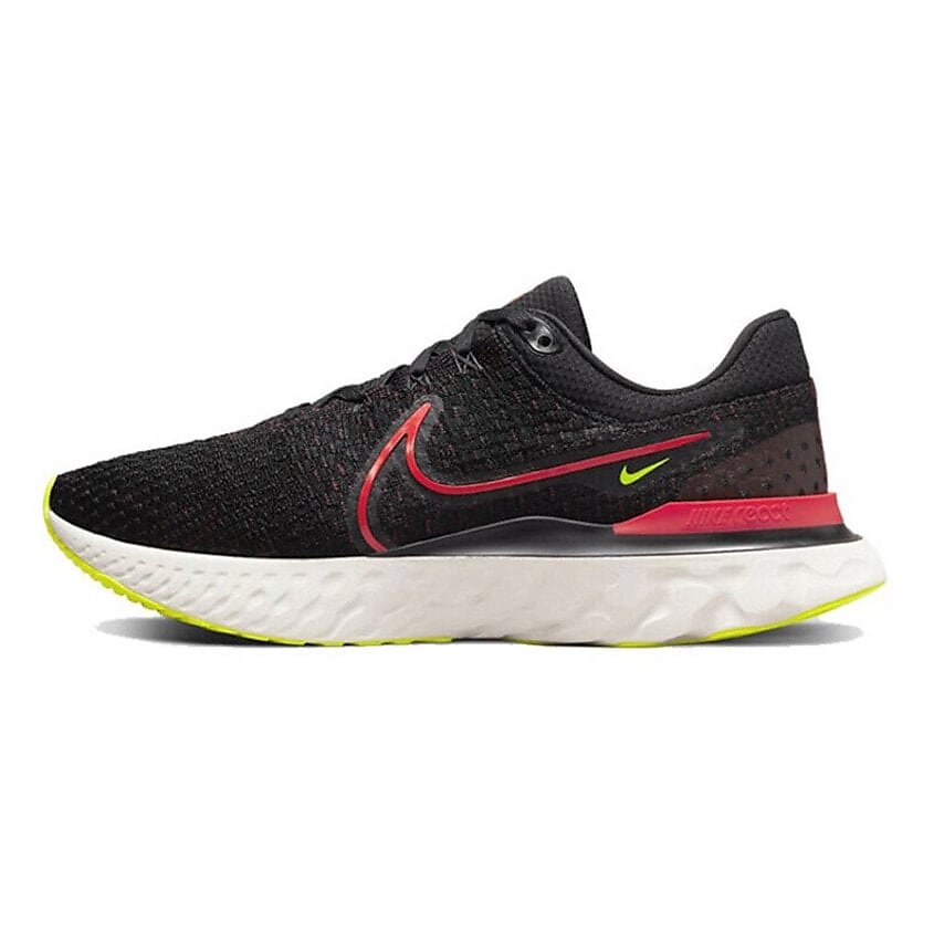 Изображение товара NIKE Кроссовки React Infinity Run Flyknit 3 Black Siren Red Volt, 42.0