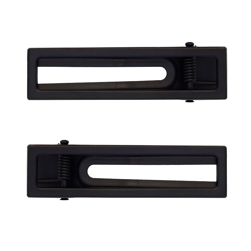 Изображение товара Заколка для волос прямоугольник KosmoShtuchki черная 6х1,5 см стильный аксессуар