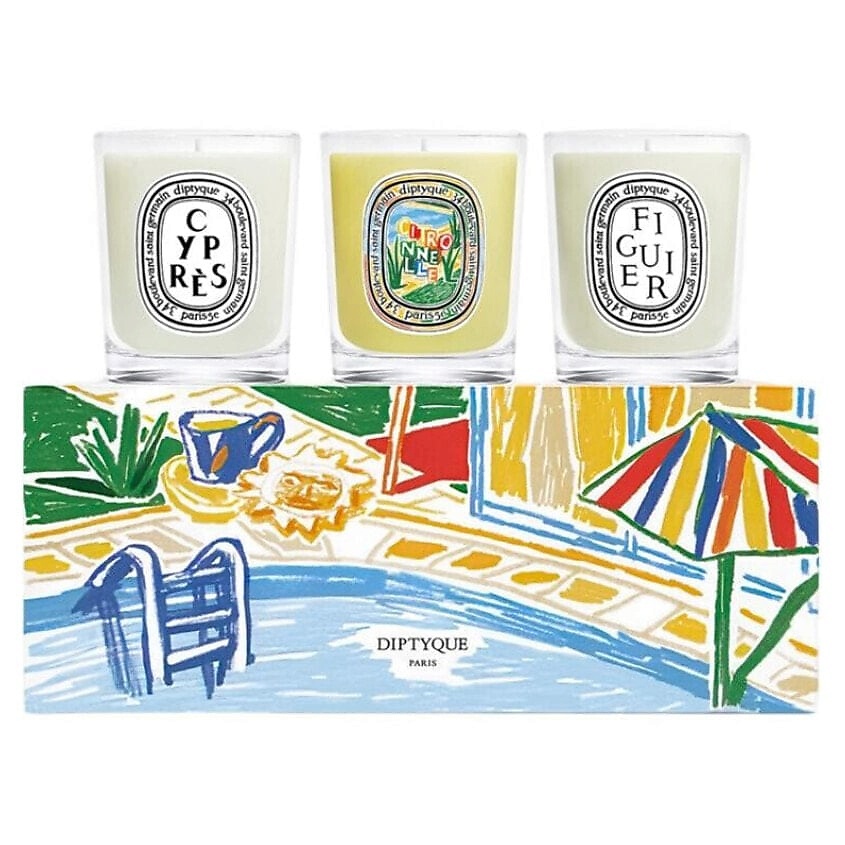 Изображение товара DIPTYQUE Мини-набор свечей Candles & Wax Tablets, 70гр*3шт