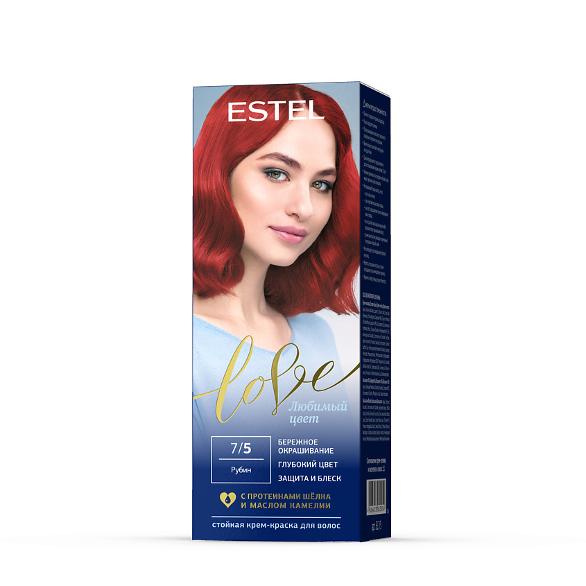 Изображение товара ESTEL LOVE 7/5 Рубин Стойкая краска для волос, насыщенный красный тон