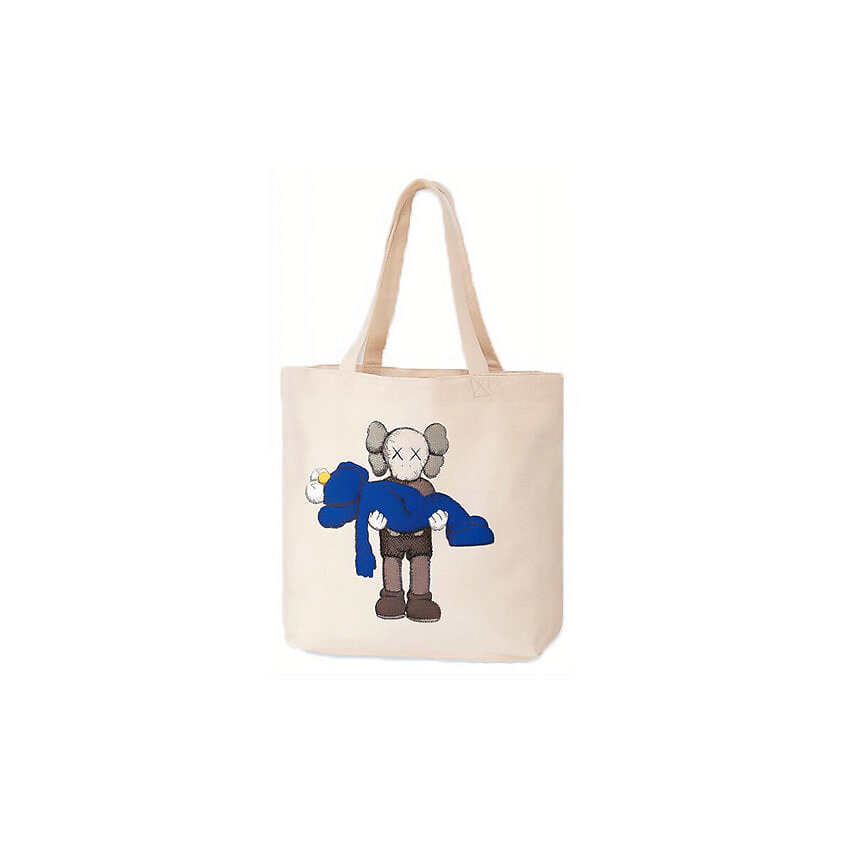 Изображение товара UNIQLO Сумка Kaws Limited Edition Collaboration Cotton Blue, Синий