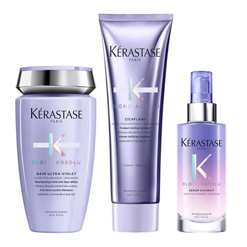 

KERASTASE Набор Blond Absolu: Шампунь + Кондиционер + Сыворотка, Набор Blond Absolu: Шампунь + Кондиционер + Сыворотка