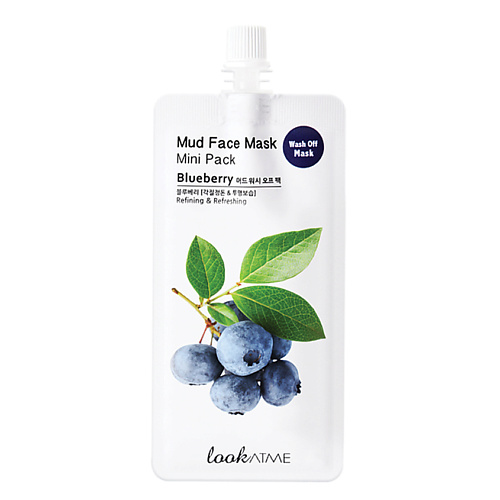 

LOOK AT ME Маска для лица грязевая очищающая и освежающая Черника Blueberry Mud Face Mask 30, Маска для лица грязевая очищающая и освежающая Черника Blueberry Mud Face Mask