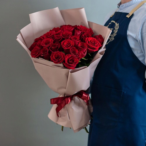 

ЦВЕТНИК ЦВЕТЫ И ПОДАРКИ Букет 25 высоких роз Эквадор в оформлении, Букет 25 высоких роз Эквадор в оформлении