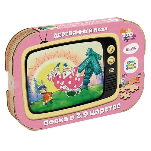 

EWA ECO-WOOD-ART Деревянный пазл СоюзМультФильм Вовка в тридевятом царстве, Деревянный пазл СоюзМультФильм Вовка в тридевятом царстве