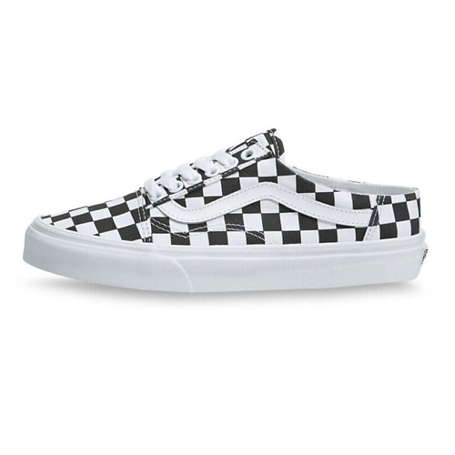 

VANS Кроссовки Checkerboard Old Skool Mule Chessboard White/Black, Кроссовки Checkerboard Old Skool Mule Chessboard White/Black