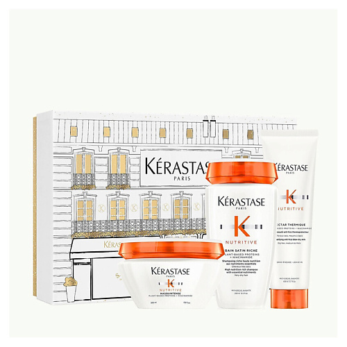 

KERASTASE Набор Kérastase Nutritive Intense XMas: Шампунь + Маска + Лосьон, Набор Kérastase Nutritive Intense XMas: Шампунь + Маска + Лосьон