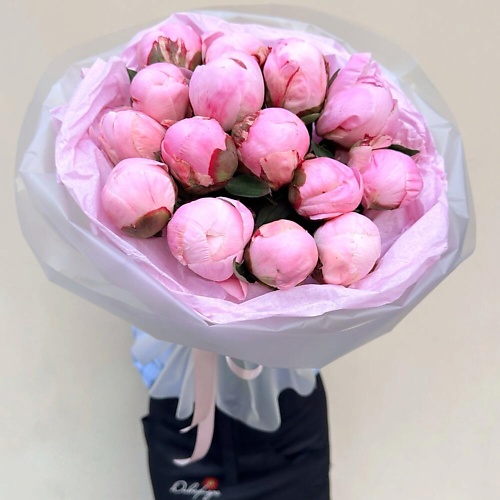 

DIVAFLORA СЕТЬ МАГАЗИНОВ СТИЛЬНЫХ БУКЕТОВ Пионы букет 15 шт «Эффектно любить», Пионы букет 15 шт «Эффектно любить»