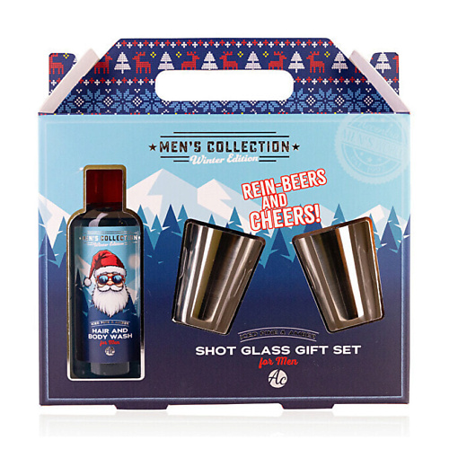 

ACCENTRA Подарочный набор Men´s Collection Winter Edition: Гель для душа + 2 стопки, Подарочный набор Men´s Collection Winter Edition: Гель для душа + 2 стопки