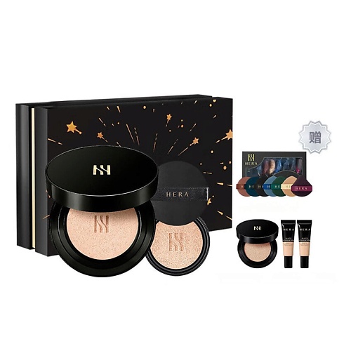 

HERA Набор Black Cushion: Кушон + Набор спонжей + Миниатюры, Набор Black Cushion: Кушон + Набор спонжей + Миниатюры