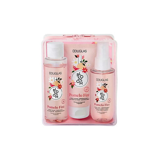 

DOUGLAS Подарочный набор Blossom Pomelo Fizz Гель для душа+Лосьон+Спрей, Подарочный набор Blossom Pomelo Fizz Гель для душа+Лосьон+Спрей
