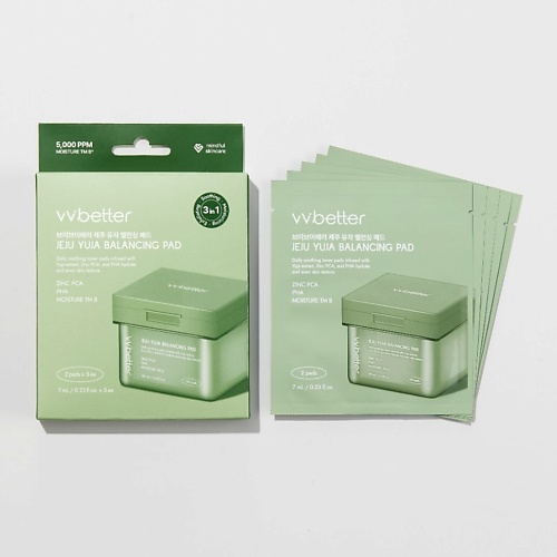 

VVBETTER Тонер-пэды балансирующие с юдзу и PHA JEJU YUJA BALANCING PAD, 2 шт, Тонер-пэды балансирующие с юдзу и PHA JEJU YUJA BALANCING PAD, 2 шт