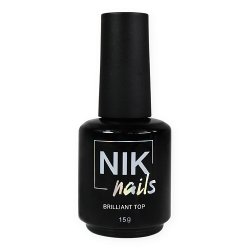 

NIK NAILS Прозрачный топ для ногтей с мокрым блеском Brilliant Top 15, Прозрачный топ для ногтей с мокрым блеском Brilliant Top