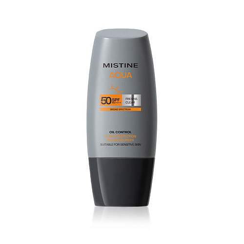 Уход за кожей для мужчин  Лэтуаль MISTINE Солнцезащитный крем MEN AQUA BASE ULTRA PROTECTION FRESH&CLEAR SPF50 40