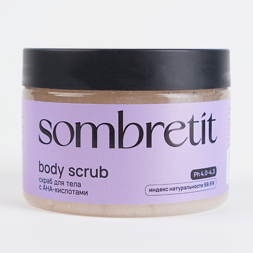 SOMBRETIT Скраб для тела сахарный с AHA-кислотами 300