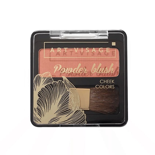 ART-VISAGE Румяна компактные с кисточкой Powder Blush Cheek Colors
