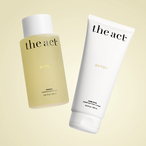 

THE ACT Набор для волос: шампунь и скраб DETOX, Набор для волос: шампунь и скраб DETOX