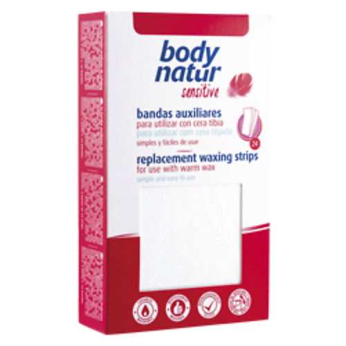 

BODY NATUR Полоски для депиляции теплым воском Replacement Waxing Strips, Полоски для депиляции теплым воском Replacement Waxing Strips