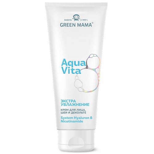 

GREEN MAMA Kpем для лица, шеи и декольте экстраувлажнение Aqua Vita 100, Kpем для лица, шеи и декольте экстраувлажнение Aqua Vita